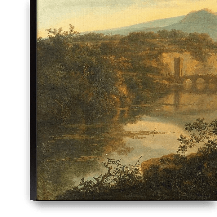 Italian landscape with the Ponte Molle, Jan Both, 1640 - 1652 on